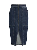 Marietta Denim Utility Midi-Skirt