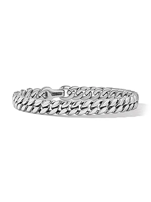 Curb Chain Bracelet Platinum, 8MM