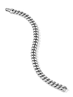 Curb Chain Bracelet Platinum, 8MM