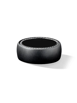 Streamline Band Ring Black Titanium, 9MM