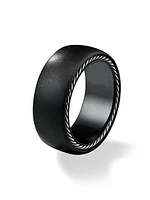 Streamline Band Ring Black Titanium, 9MM