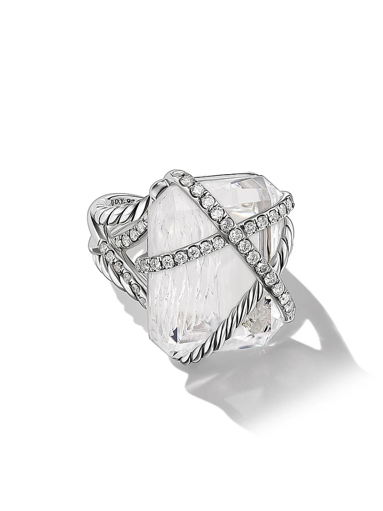 Cable Wrap Ring in Sterling Silver