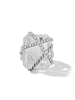 Cable Wrap Ring in Sterling Silver