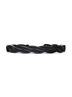DY Helios Cuff Bracelet in Black Titanium, 9MM
