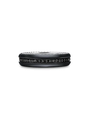 Streamline Band Ring Black Titanium