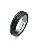 Streamline Band Ring Black Titanium