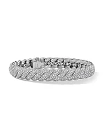 Sculpted Cable Bracelet 18K White Gold