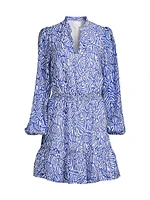 Axton Split-Neck Dress