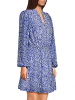 Axton Split-Neck Dress