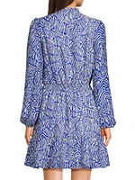 Axton Split-Neck Dress