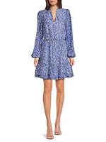 Axton Split-Neck Dress