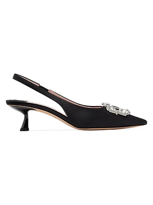 Casual Renata Crystal-Embellished Slingback Pumps