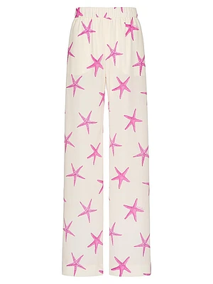 Starfish Crepe De Chine Pants