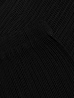 Hatching Pleats Midi-Skirt