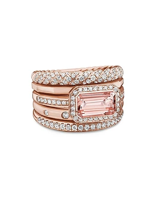 Stax Five Row Ring 18K Rose Gold