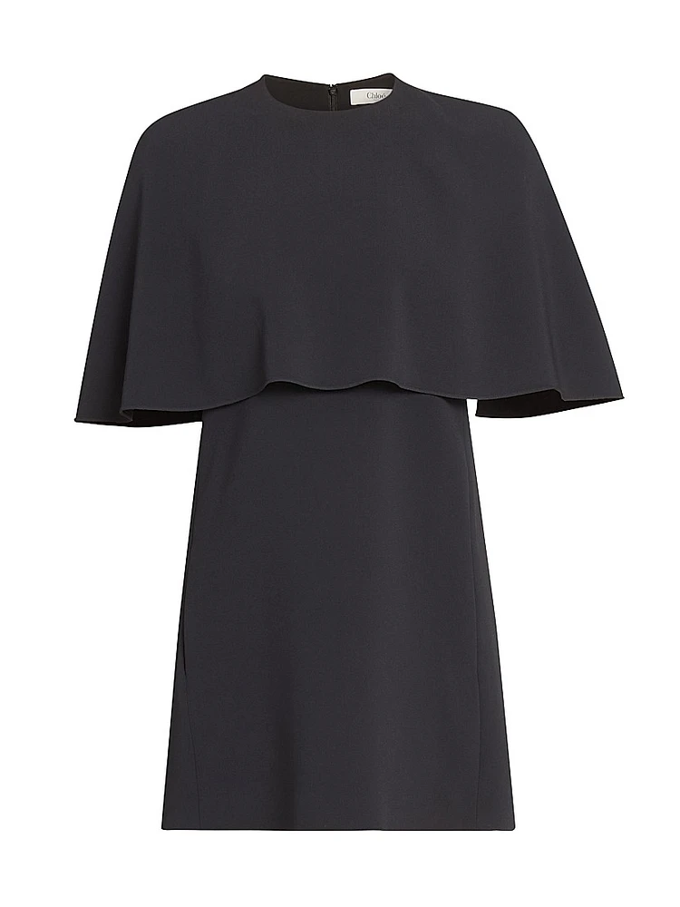 Cape A-Line Minidress