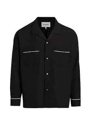 Piped Pajama Shirt