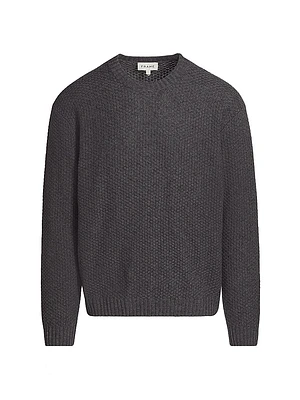 Wool-Cashmere Textured Sweater