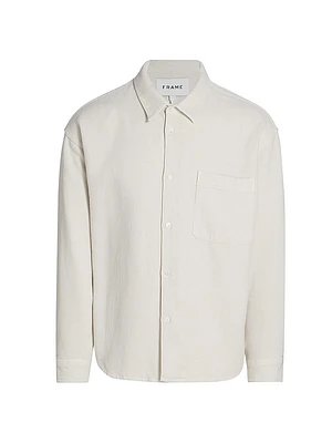 Waffle Textured Overshirt