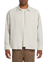 Waffle Textured Overshirt