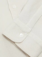 Waffle Textured Overshirt