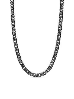 Curb Chain Necklace Sterling Silver