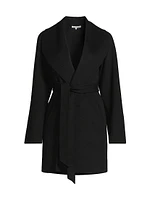 Wool-Cashmere Shawl-Collar Coat