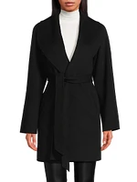 Wool-Cashmere Shawl-Collar Coat