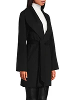 Wool-Cashmere Shawl-Collar Coat