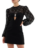 Ellasandra Crystal-Embellished Minidress