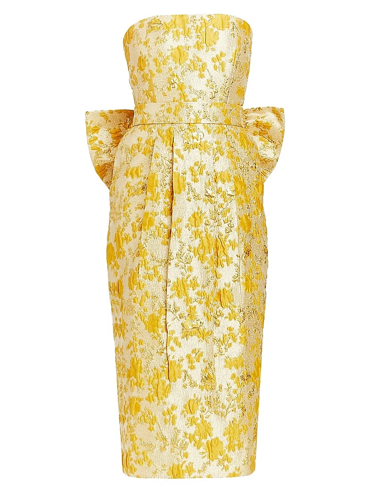 Lorena Floral Jacquard Gown