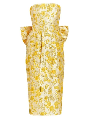 Lorena Floral Jacquard Gown