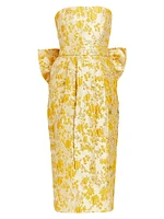Lorena Floral Jacquard Gown