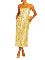 Lorena Floral Jacquard Gown