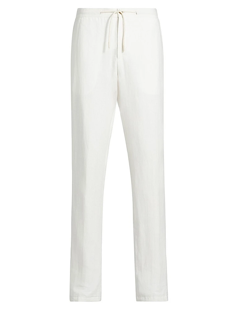COLLECTION Linen Drawstring Trousers