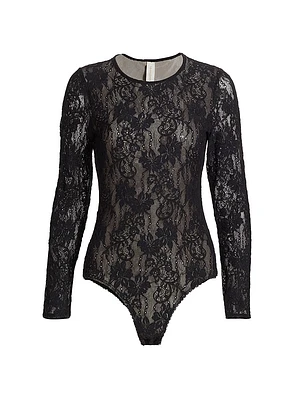 Lace Long-Sleeve Bodysuit