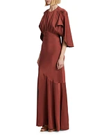 Eden Cape Maxi Dress