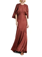 Eden Cape Maxi Dress