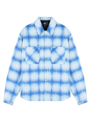 Textured Plaid Overshirt