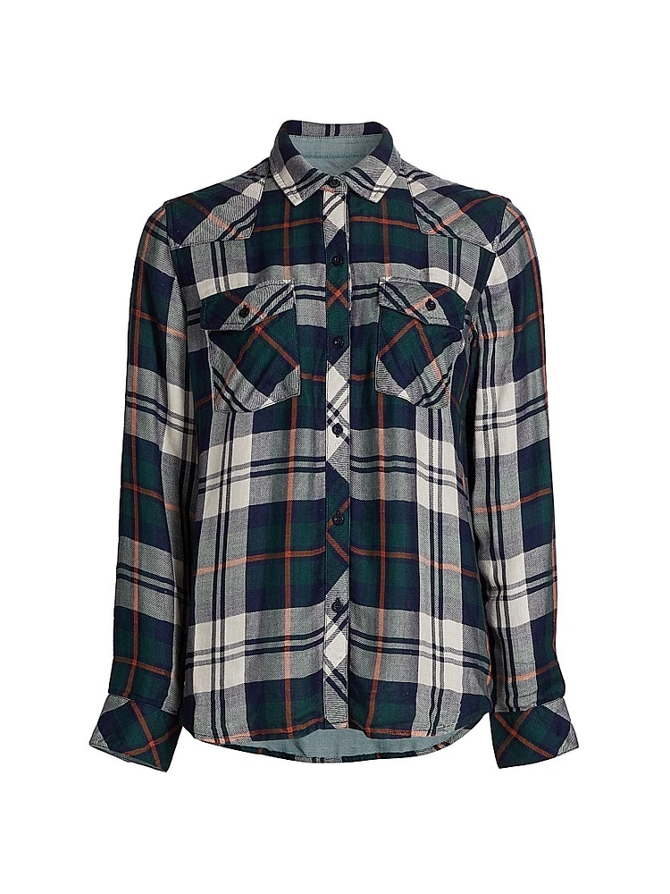 Kendra Plaid Button-Up Shirt