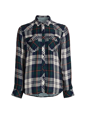 Kendra Plaid Button-Up Shirt
