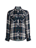 Kendra Plaid Button-Up Shirt