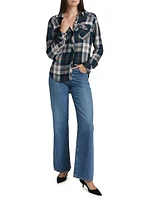 Kendra Plaid Button-Up Shirt