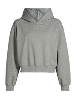 Renae Crystal-Embellished Cropped Hoodie