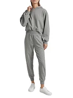 Renae Crystal-Embellished Cropped Hoodie