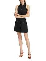 Roxanne Linen-Blend Sleeveless Minidress