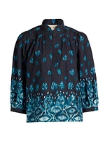 Danilia Abstract Cotton Blouse