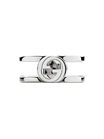 Interlocking G Sterling Silver Ring