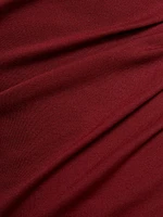 Daphna Ruched Jersey Maxi-Dress