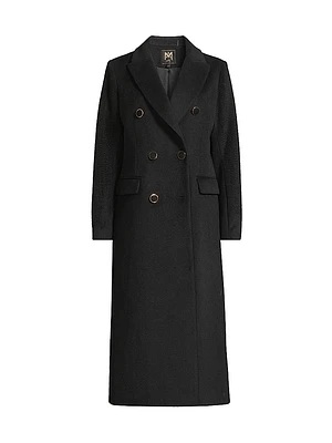 Wool-Blend Double-Breasted Coat